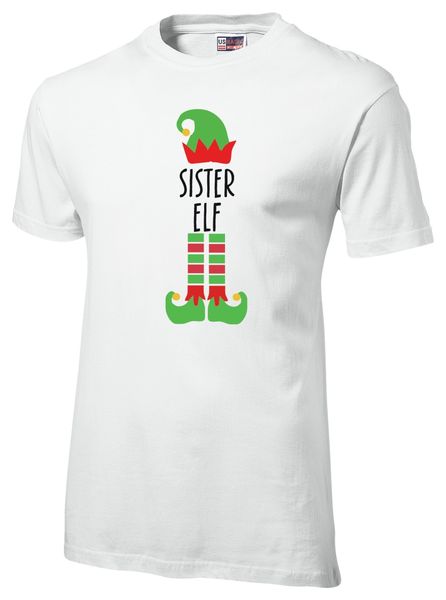 Christmas - Sister Elf T-shirt White