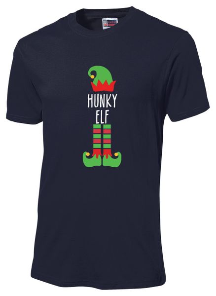 Hunky Elf T-Shirt Navy image