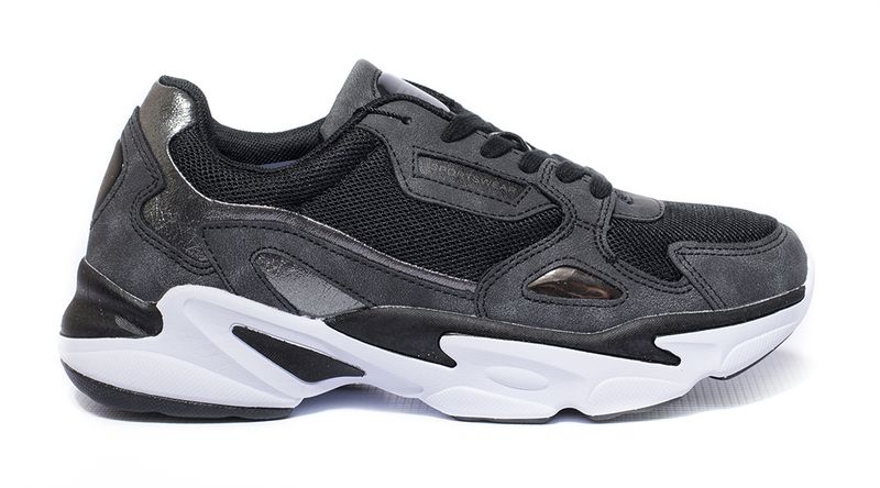 Enrico Coveri Women's Retro Sneakers - Black/Grey