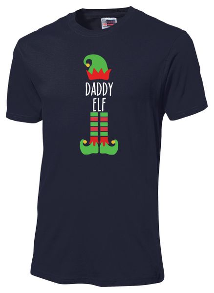 Daddy Elf T-Shirt Navy image