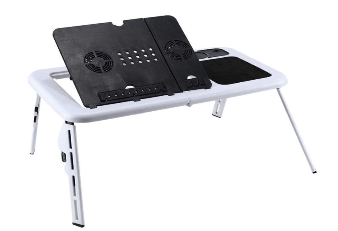 Laptop Desk Foldable Table eTable Bed USB Cooling Fans Stand TV Tray