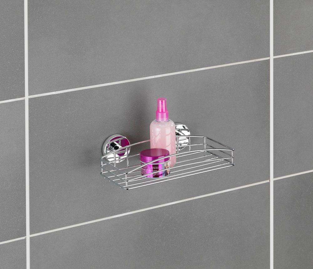 LOCHAS Vacuum Shower Caddy Suction Cup No-Drilling Removable