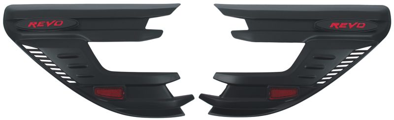 Headlamp Cover Set Black Hilux 2015-