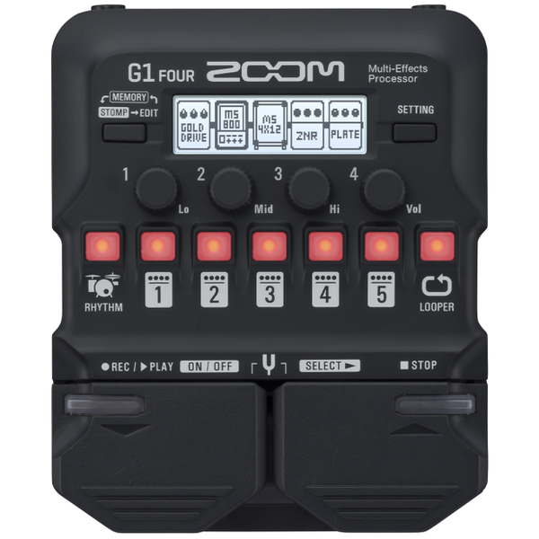 Zoom G1 Four Multi-Effects Pedal For Guitar