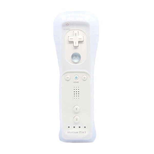 2 in1 Motion Plus Inside Remote Controller with Silicone Case For Wii