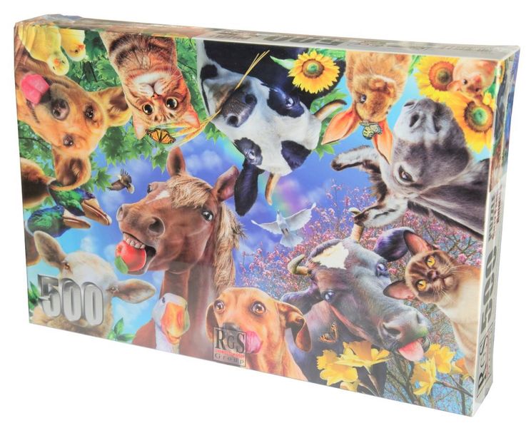 Silly Farm Animals 500 Piece Puzzle
