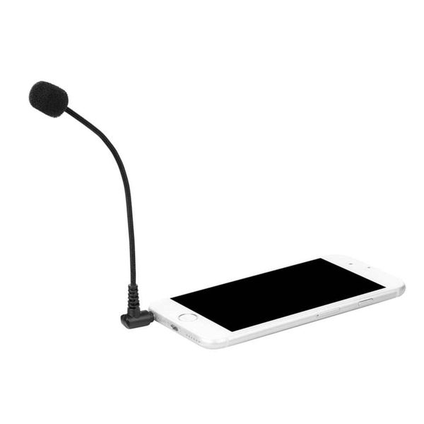 Boya BY-UM4 3.5mm Mini Gooseneck Omni-directional Flexible Audio Microphone
