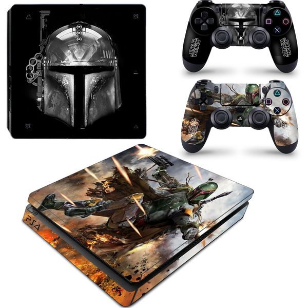 Decal Skin Compatible with PS4 Slim - Mandalorian (Decal Only)