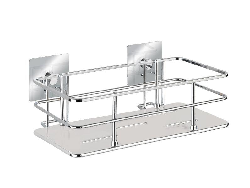 WENKO - Turbo-Loc® Wall Shelf Quadro Range - S/Steel - No Drilling Required