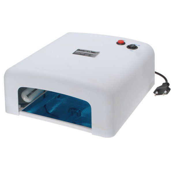 36W Ultra Violet Light LED Nail Timer Function Lamp - White