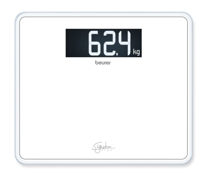 Beurer SignatureLine Glass Bathroom Scale GS 410 White