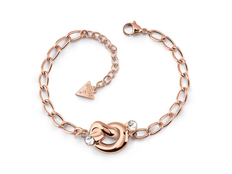Guess Chain &amp; Knot Bracelet Gold