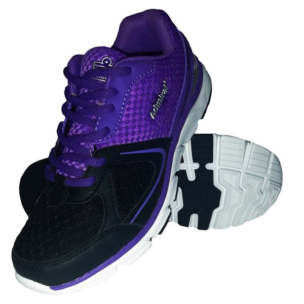Admiral Ivana Sports Shoe - Black / Violet / Silver