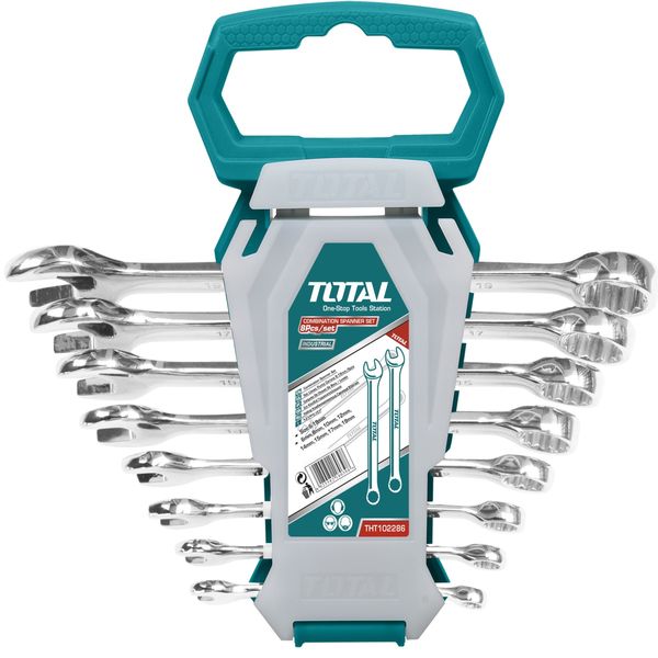 Total Tools Total Tools Eight Piece Combination Spanner Set 6-19mm