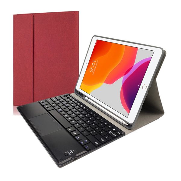 TUFF-LUV Bluetooth Keyboard Case for iPad 10.2" - Red