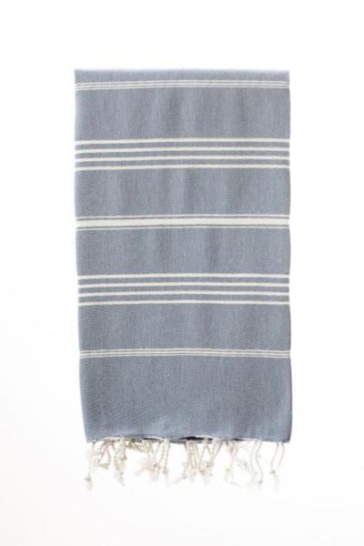 Turkish Bath / Beach Towel - Elim (100x180cm) - Denim Blue