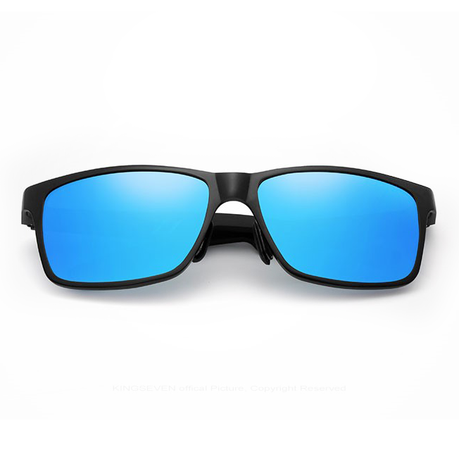 KINGSEVEN UV400 Sunglasses Polarised lenses Alu frame Black