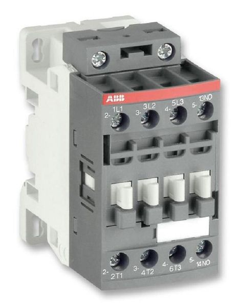 Contactor, 33 A, DIN Rail, 250 V, 3PST-NO, 3 Pole, 15 kW