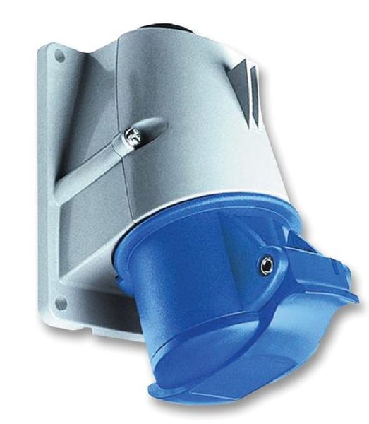 Pin &amp; Sleeve Connector, 32 A, 250 V, Cable Mount, Socket, 2P+E, Blue