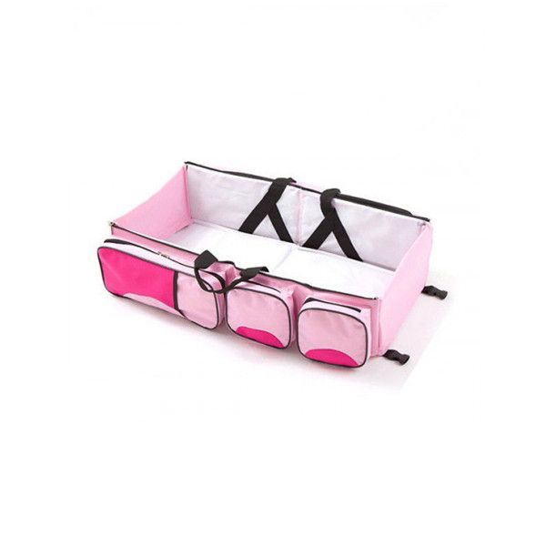 Multi-Function Travel Baby Bed &amp; Bag - Pink