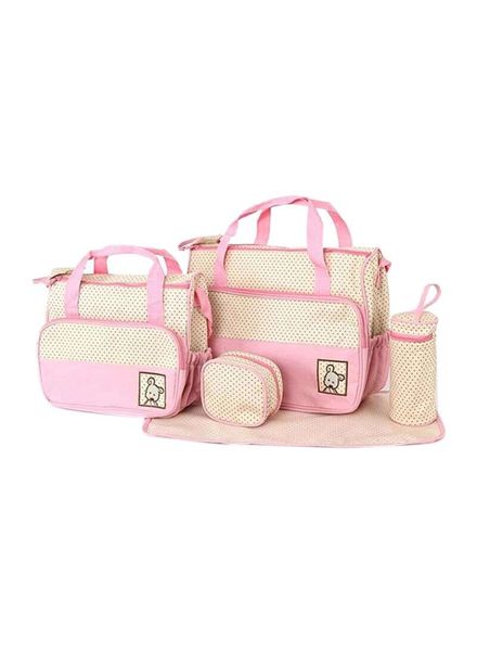 5 in 1 Multi - Functional Baby Set-Pink