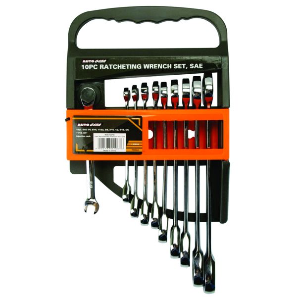 Ratcheting Wrench Set (SAE) - 10 Piece