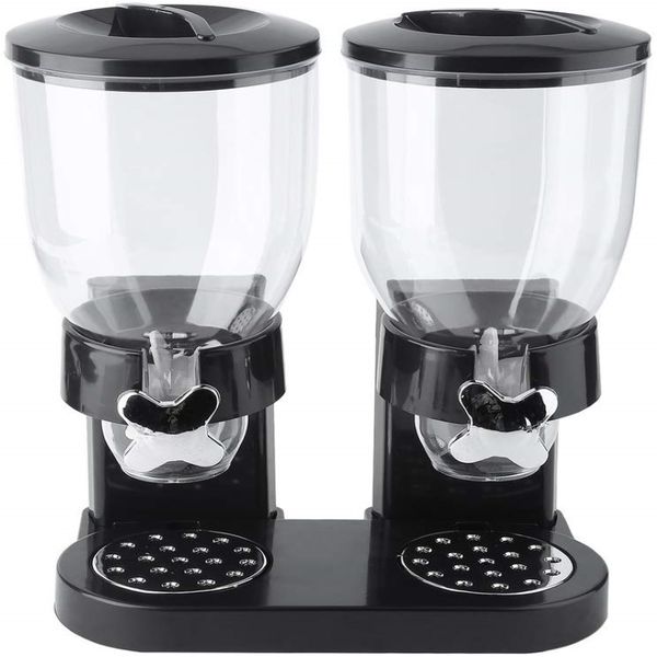 Black Double Cereal Dispenser