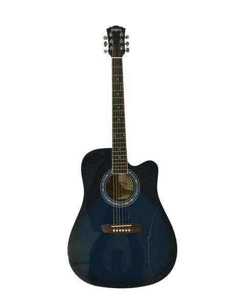 Washburn WA90CEBL Acoustic Electric Dreadnought Guitar in Blue