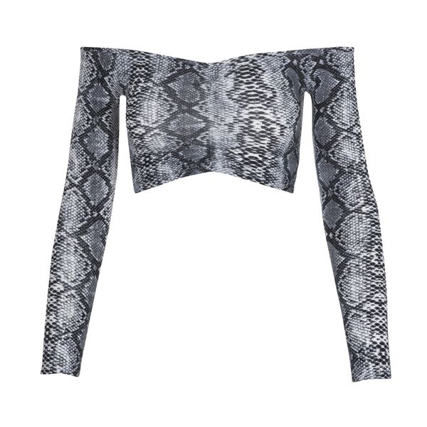 Snake It Happen Crop Snakeprint
