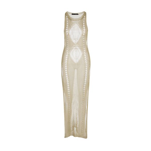 Martinis &amp; Millionaires Maxi Dress Gold image
