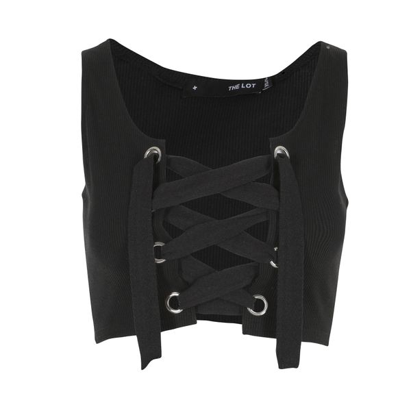 Untie Me Crop Top Black