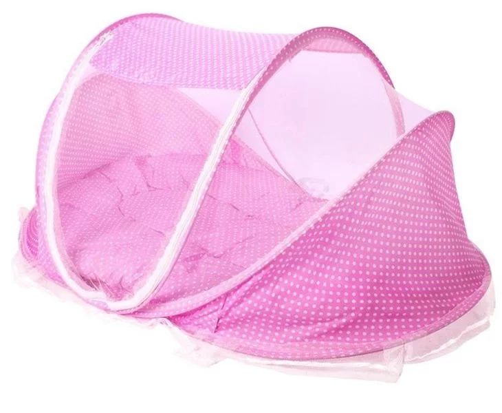 Foldable Baby Mosquito Tent - Pink