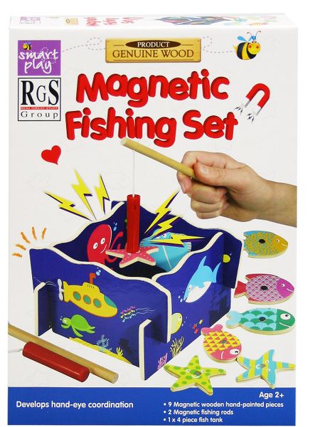 Smart Play Wooden Fishing Game