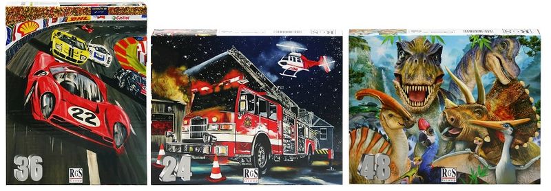 RGS Group kids puzzles bundle- Boys 24-48 piece puzzles