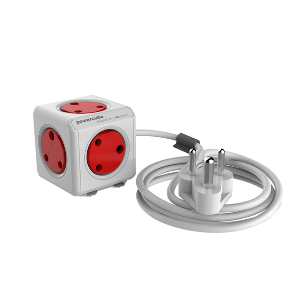 Allocacoc PowerCube Extended 1.5m Red (Type MM)