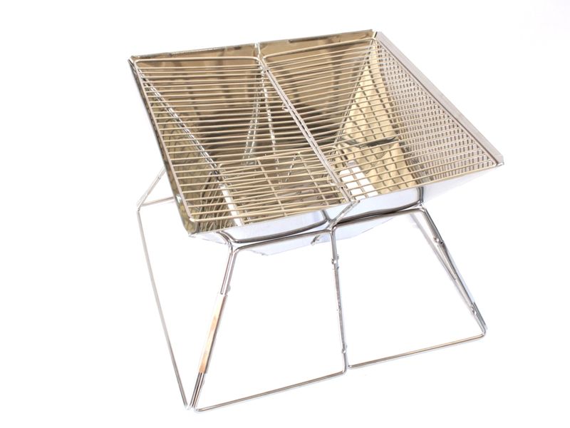 Portable stainless steel grill