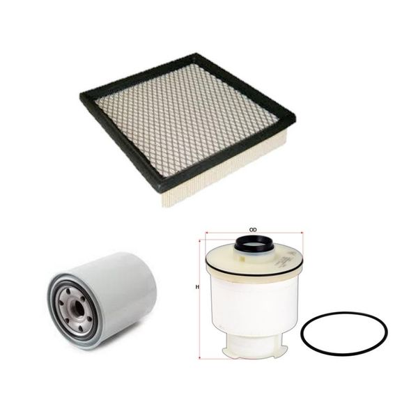 Toyota Hi-Lux &amp; Fortuner Filter Kit GD6 2.4 &amp; 2.8 2016 - On