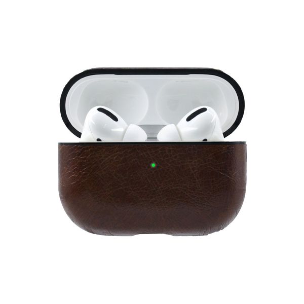 TUFF-LUV Apple Airpods Pro Leather Case - Vintage Brown