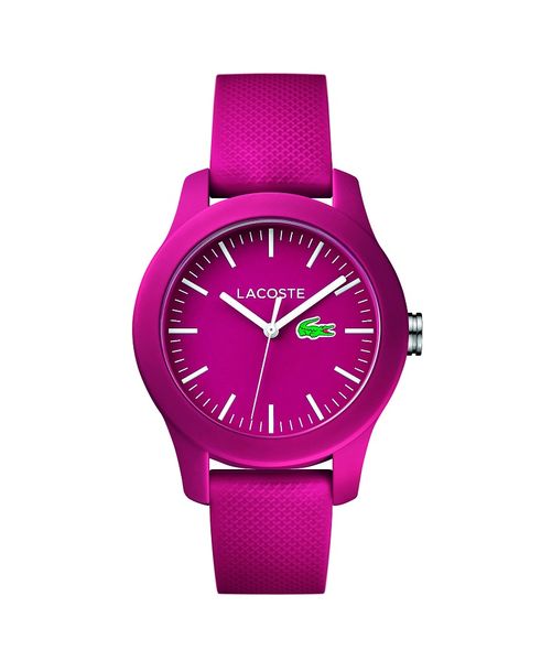 Lacoste 12.12 Purple Dial Watch With Purple Silicone Strap