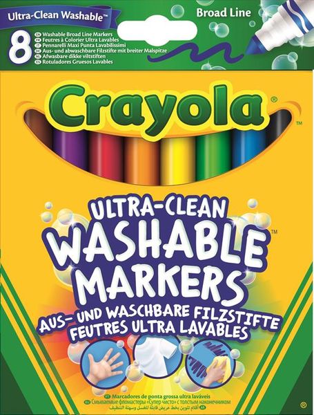 Crayola 8 Ultra Clean Broadline Washable Markers