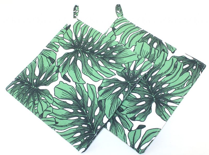 DSA 100% Cotton Delicious Monster Pot Holders - Set of 2