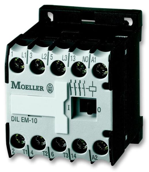 Contactor, DIN Rail, Panel, 600 VAC, 3PST-NO, SPST-NC, 4 Pole