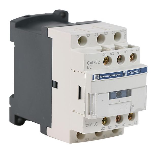 General Purpose Relay, CAD32 Series, Power, 3PST-NO, DPST-NC, 24 VDC, 10 A