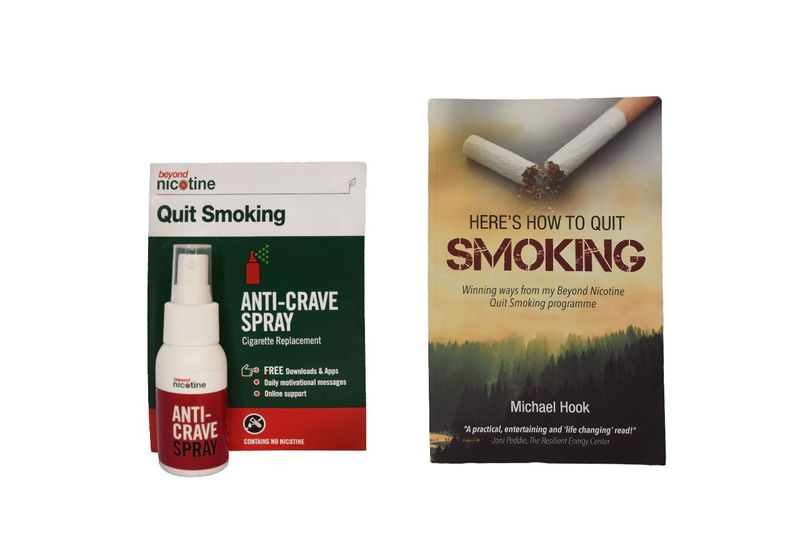 Beyond Nicotine Quit Smoking Anti-Crave Spray &amp; Quit Smoking Book