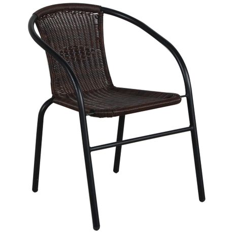 bistro set with comfortable chairs