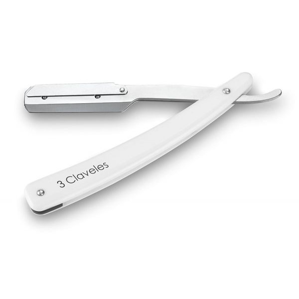 3 Claveles Shavette Razor Safety Lock 20cm - White