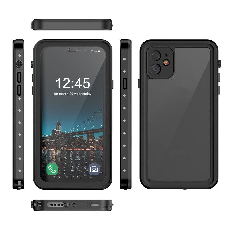 For Apple iPhone 11 Pro Max Waterproof Case Cover w/Built-in Screen Protector  11