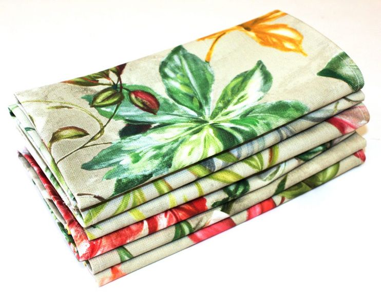 100% Cotton Orchid Napkins - Set of 6