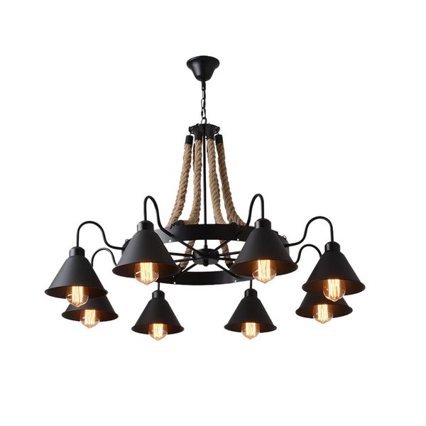 Mr Universal Lighting-Vintage Rope Style Chandelier-8