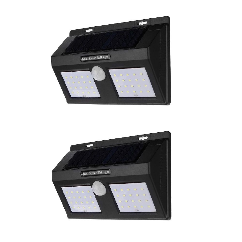 JB Luxx Solar Motion Sensor Wall Light - Black - Set of 2 | Buy Online ...